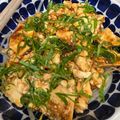 クックTXFDVO☆'s cooksnap of when they made シソのせ豆腐ユッケ丼。.