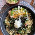 秀狼1011's cooksnap of when they made ♡梅干しと大葉のバター醤油パスタ♡.