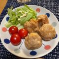 yuk1yukiki's cooksnap of when they made ヤバうま♡エビと蓮根の団子揚げ.