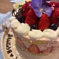 きべちん's cooksnap of when they made いちごムースとレアチーズケーキ.