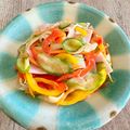 ばぢこ's cooksnap of when they made 混ぜるだけ！デパ地下風ハムマリネ.