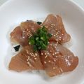 サンフラワー30's cooksnap of when they made 旨っ！ビンチョウマグロの漬け丼♪.
