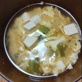 keroro's cooksnap of when they made 豆腐と卵の味噌汁.