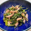 MizuhoBank's cooksnap of when they made 空芯菜とウインナーのにんにく醤油炒め.