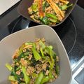٩(^‿^)۶'s cooksnap of when they made 小松菜とちくわの中華炒め.