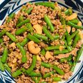 kose's cooksnap of when they made いんげんとひき肉のカシューナッツ豆豉炒め.