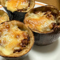 菜つ実☆ミ's cooksnap of when they made 米ナスの肉味噌チーズ焼き.