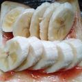 ☆クッキングパンダ☆'s cooksnap of when they made 苺ジャムとバナナのトースト.