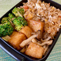 ビートルズ食堂's cooksnap of when they made 厚揚げときのこのしょうが焼き。お弁当にも.
