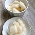 悠LOVE航's cooksnap of when they made 梨はひとくちカットが食べやすい♡.