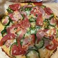 ちみ's cooksnap of when they made フライパンで簡単！もっちり米粉ピザ.