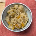 maicokesi's cooksnap of when they made 炊飯器で簡単！かしわごはん.