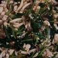 クックG0FQYU☆'s cooksnap of when they made 小松菜としめじのひき肉炒め.