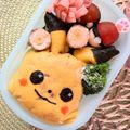 I_am_Kmama's cooksnap of when they made キャラ弁☆ピカチュウのオムライス弁当.