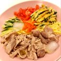 悠LOVE航's cooksnap of when they made 豚しゃぶ冷やし中華.