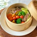 コムギ大好き's cooksnap of when they made カラフル野菜のせいろ蒸し.