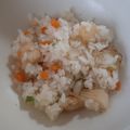 ポニーリボン's cooksnap of when they made 炊飯器で簡単！シーフードピラフ.