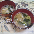 みかかめ's cooksnap of when they made 長ネギとわかめの味噌汁.