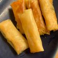 105♡'s cooksnap of when they made 手軽に美味しい【カニカマチーズの春巻き】.