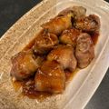 ٩(^‿^)۶'s cooksnap of when they made 青じそチーズの✨豚バラ巻き巻き✨.
