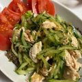 ｂｅｒｒｙ＋'s cooksnap of when they made やみつき！きゅうりとササミ肉の中華サラダ.