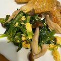 ポメちょん's cooksnap of when they made きのこもおいしい！ほうれん草サラダ.