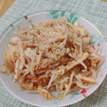 かわゆう1211's cooksnap of when they made 火を使わない♪もやしとちくわのキムチあえ.