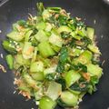 にこちゃんち's cooksnap of when they made さっと一品☆　チンゲンサイの桜海老炒め.