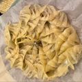 moripu's cooksnap of when they made セロリの葉餃子.