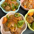 まな's cooksnap of when they made 簡単！豚こま団子でヘルシー！揚げない酢豚.