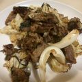 papikun's cooksnap of when they made ママン宅の定番レバニラ炒め♪.