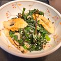 れでぃしんこ's cooksnap of when they made 春菊とちくわのしらす塩昆布炒め.
