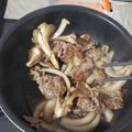 料理⭐音痴's cooksnap of when they made オイっ酢！牛ときのこのオイバルサミコ炒め.