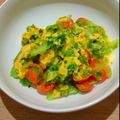 SEIKOREAN's cooksnap of when they made セロリ・トマト・卵の彩炒め.