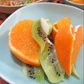 イベ長's cooksnap of when they made キウイが★キラキラ★一口サイズの乱切り.
