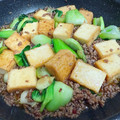 りにゃ's cooksnap of when they made 厚揚げとチンゲン菜の挽き肉炒め.
