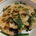 tsmitaka's cooksnap of when they made 蓮根とニラで☆スタミナきんぴら♪.