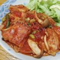 クックHBQ370☆'s cooksnap of when they made 鶏むね肉のトマト煮.