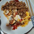 ちむちむ's cooksnap of when they made 誰でも簡単！ミンチと玉ねぎの人気オムレツ.