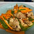 なつえり's cooksnap of when they made 鶏肉とピーマン＆にんじんの緑黄食野菜炒め.