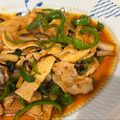 Runa/Rumi's cooksnap of when they made 豚バラとピーマンの塩昆布生姜焼き.