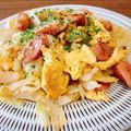 あっちゃんキッチン♪'s cooksnap of when they made キャベツとウインナーの卵マヨ炒め.