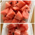 フジぽん's cooksnap of when they made 西瓜のカットと保存.