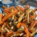 ゆみらんたん's cooksnap of when they made 秋の彩り副菜☆人参としめじの甘辛煮.