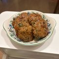 mikumer's cooksnap of when they made 豚ミンチと大葉のつくね♪甘辛タレがからむ.