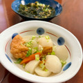 Superlittleboo's cooksnap of when they made カブと魚河岸揚げのあっさり煮.