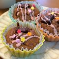 yummy0u0's cooksnap of when they made バレンタイン♡簡単チョコバナナマフィン.