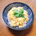もふもふクロさん's cooksnap of when they made 我が家の丼☆竹輪と天かすの卵とじ丼☆.