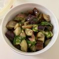 ♪ひつじ's cooksnap of when they made お弁当の彩りに！茄子の中華風レンジ蒸し☆.