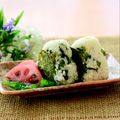 runa10's cooksnap of when they made おにぎり　野沢菜と白胡麻.